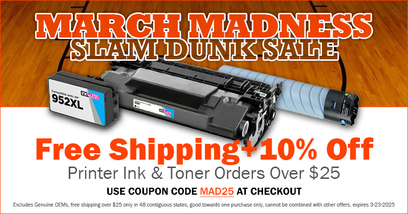 Get Free Shipping + 10% Off Compatible and Remanufactured Ink & Toner Orders Over $25 (excludes OEMs)