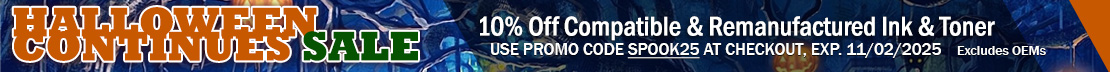 Save 10% on Compatible and Remanufactured Ink & Toner Cartridges (excludes OEM)