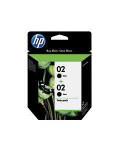 Genuine HP 02 (C9500FN) Black Inkjet Cartridge 2-Pack